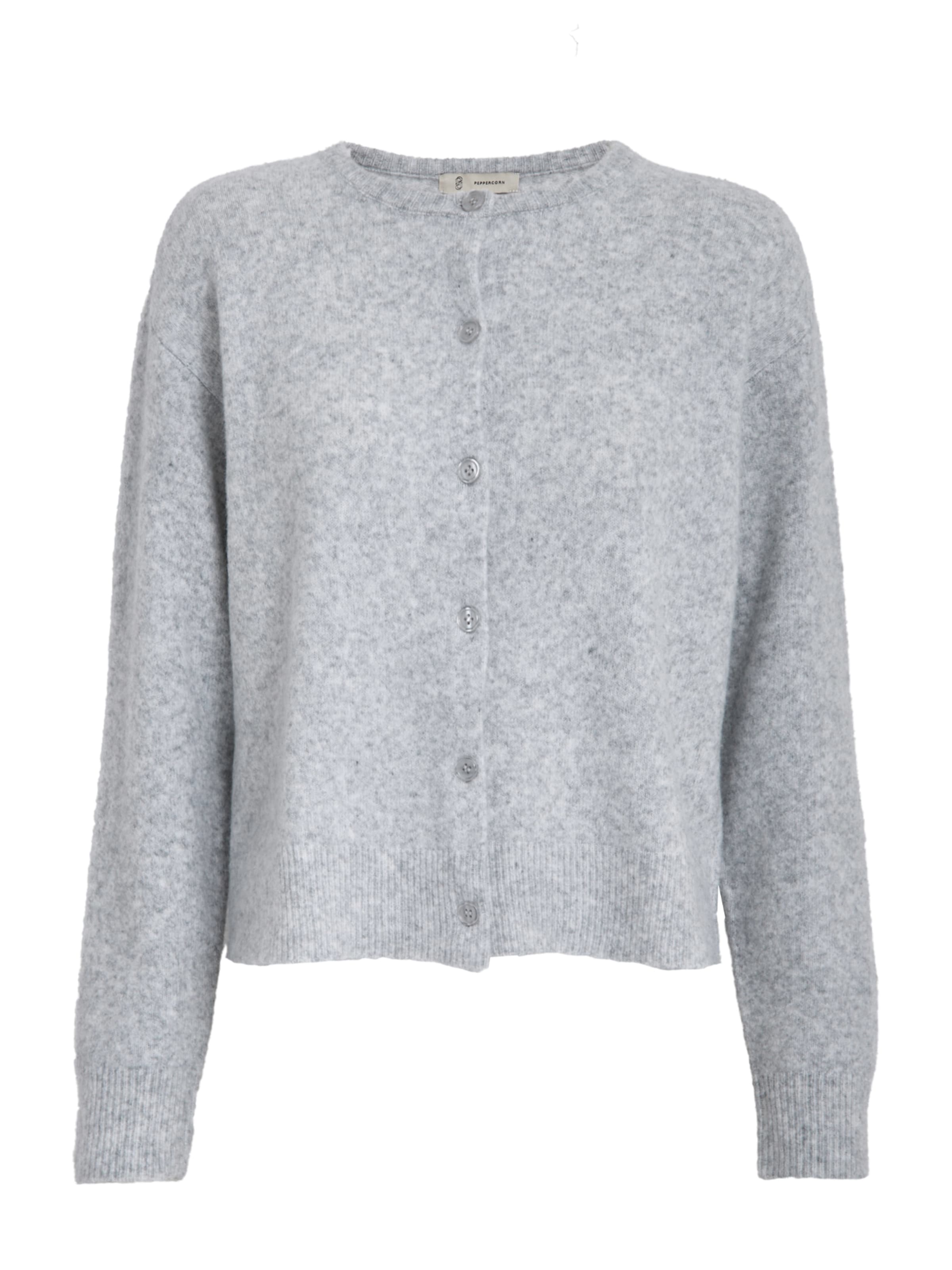 Peppercorn Strickjacke 'Kate' in Grau: Vorderseite
