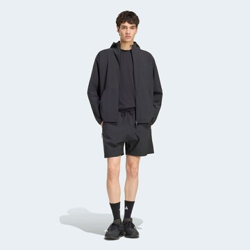 ADIDAS SPORTSWEAR Athletic Jacket 'Z.N.E. Woven Track' in Black