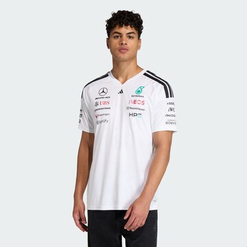 ADIDAS PERFORMANCE Functioneel shirt 'Mercedes-Amg Petronas Formula 1 Team Driver' in Wit: voorkant