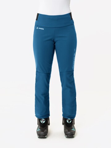 VAUDE Tapered Sportbroek ' Larice' in Blauw: voorkant