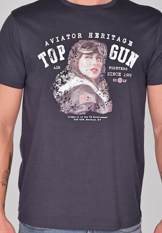 TOP GUN Shirt 'TG20213028' in Blauw