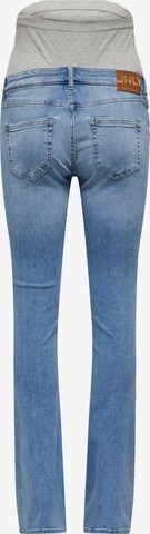 Only Maternity Flared Jeans 'Blush' in Blau