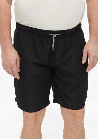 s.Oliver Men Big Sizes Board Shorts in Black