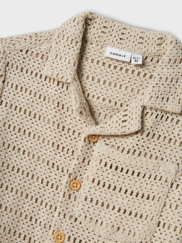 NAME IT Regular fit Overhemd in Beige