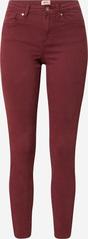 ONLY Skinny Jeans 'WAUW' in Rot: predná strana