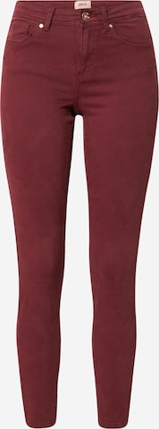 ONLY Skinny Jeans 'WAUW' in Red: front