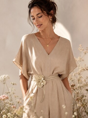 COLLEZIONE ALESSANDRO Belt 'Blüte' in Beige