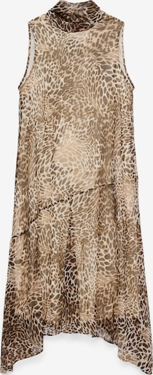 Suknelė 'VMSMILLA' iš VERO MODA, spalva – nebalintos drobės spalva / gelsvai pilka spalva / tamsiai ruda, Prekių apžvalga