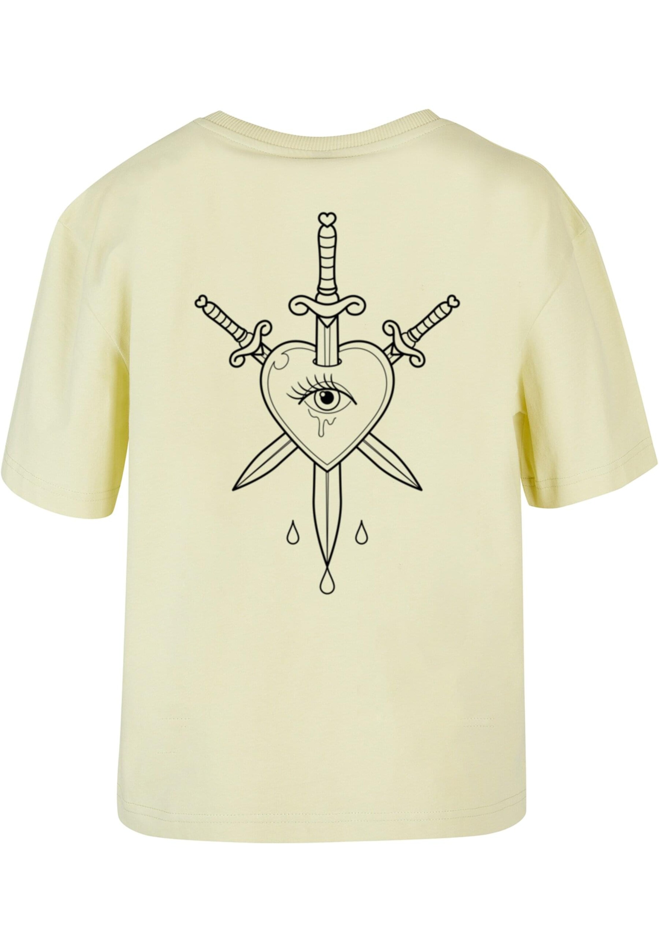 Miss Tee Футболка 'Heartbreaker Lovetaker' в Желтый