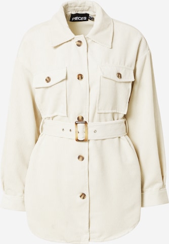 PIECES Between-Season Jacket 'Effi Selma' in Beige: front