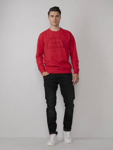 Sweat-shirt Petrol Industries en rouge