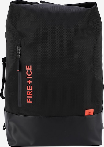 Fire+Ice Rucksack 'Park City Yuki' in Schwarz: Vorderseite