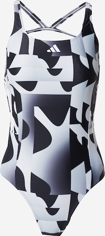 Bustier Maillot de bain sport ADIDAS PERFORMANCE en bleu : devant