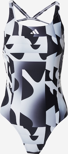 ADIDAS PERFORMANCE Maillot de bain sport en bleu-gris / bleu clair / noir / blanc, Vue avec produit