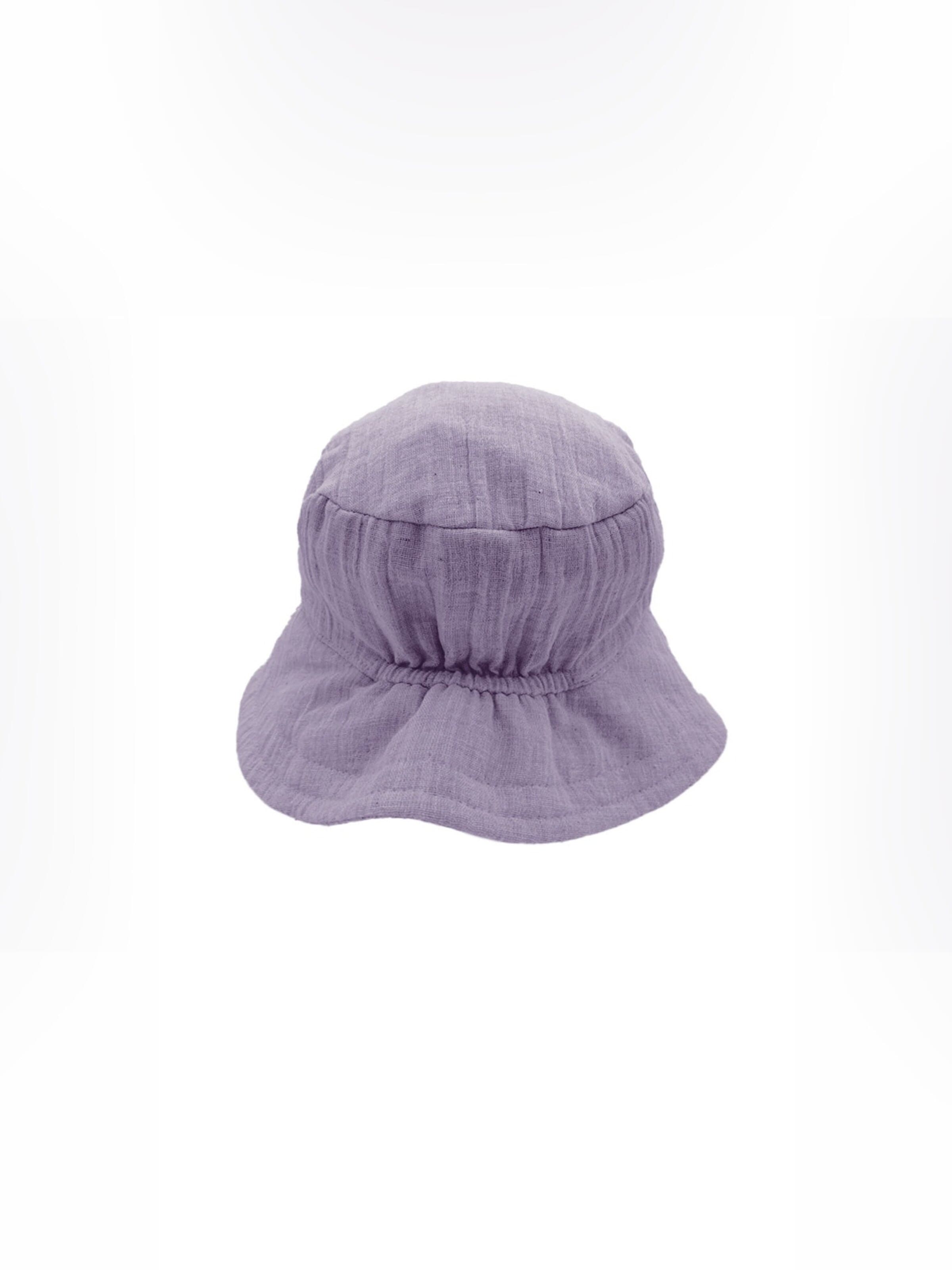 MAXIMO Hat 'GOTS MINI-Hut, Bindeband Musselinstoff, Futter, UV' in Purple
