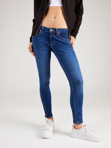 Coupe slim Jean 'SCARLETT LOW RISE SKINNY' Tommy Jeans en bleu : devant