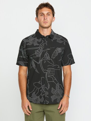 Volcom Regular fit Button Up Shirt 'CAD FLORAL' in Grey: front