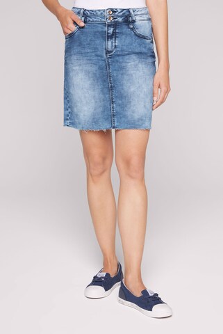 Soccx Skirt in Blue: front