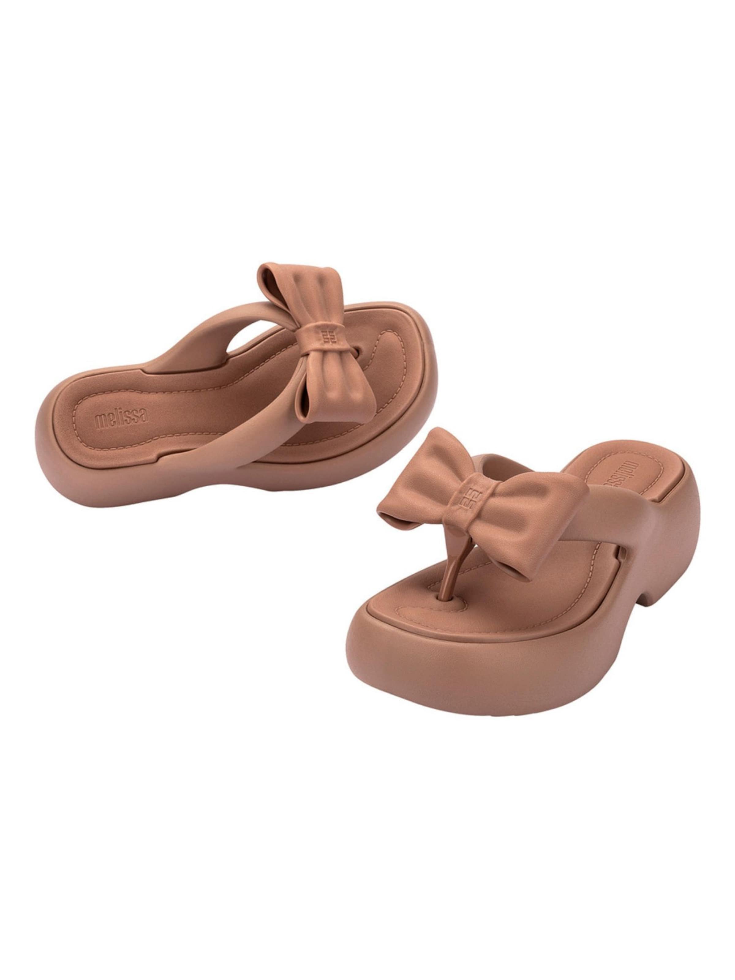 MELISSA Zehentrenner 'Free Fuzzy' in Braun