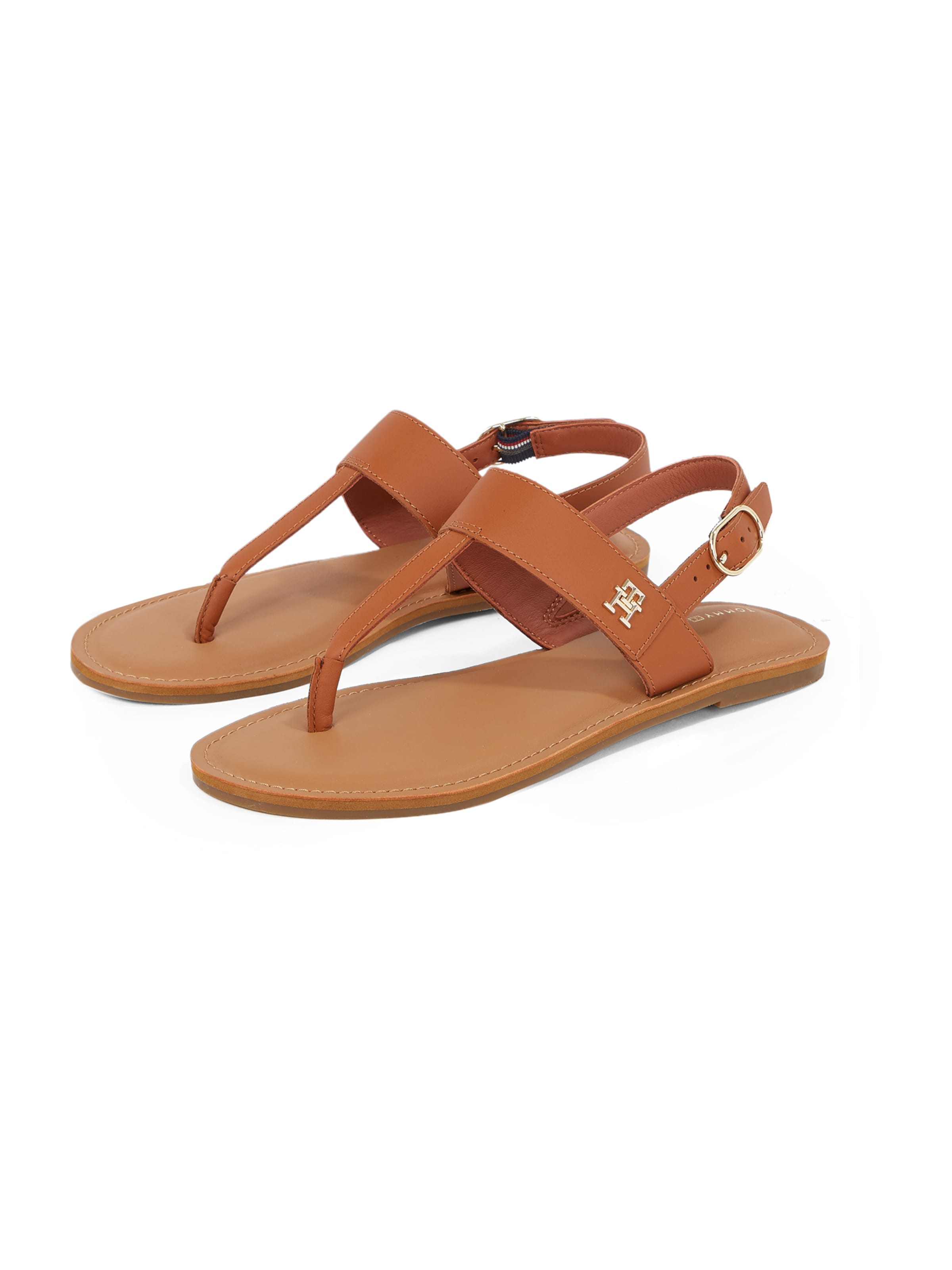 TOMMY HILFIGER T-bar sandals in Beige