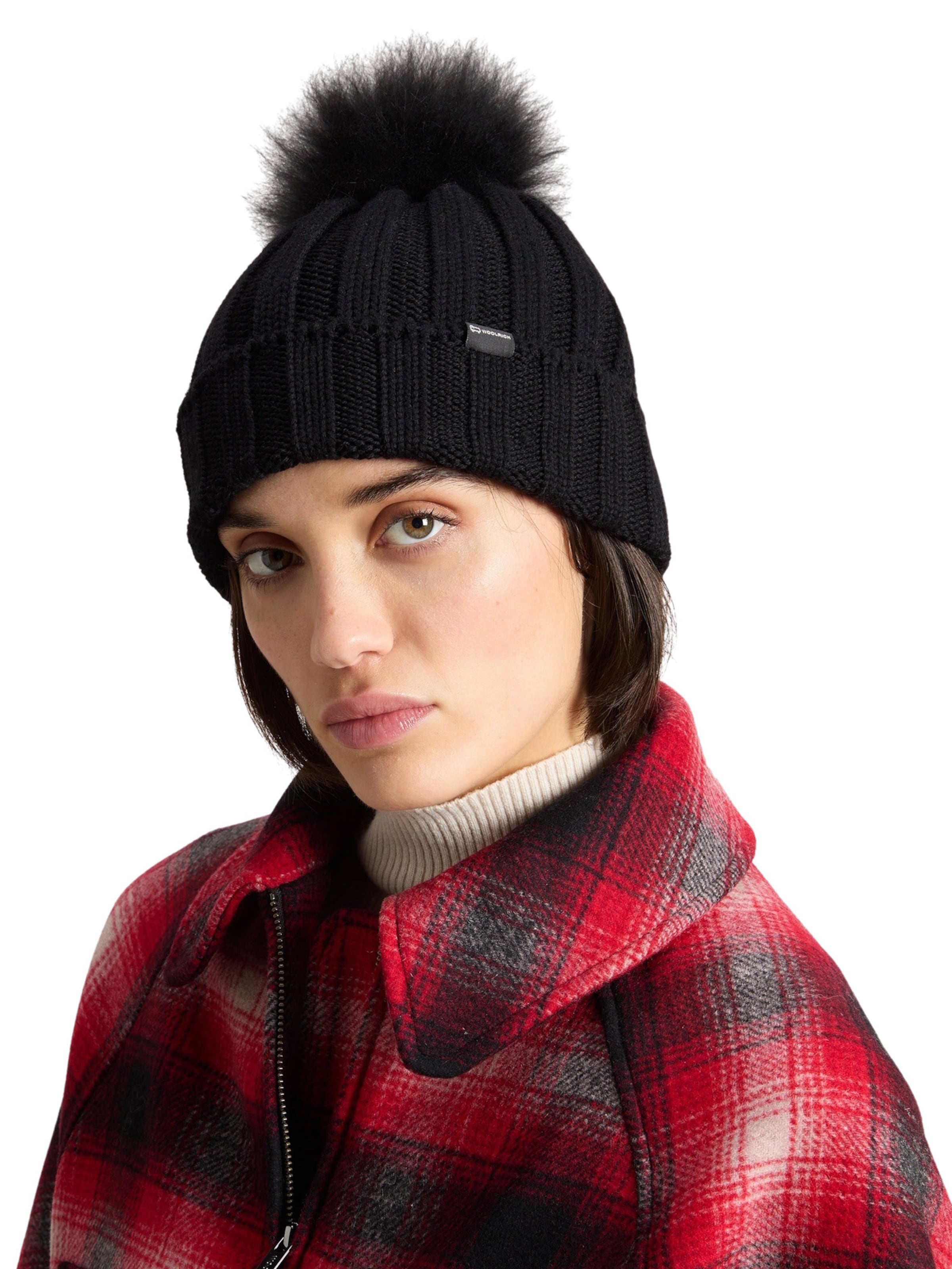 Woolrich Beanie in Black: front