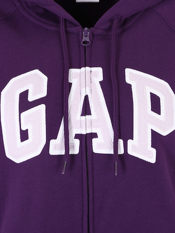 Gap Tall Sweat jacket 'FASH' in Purple