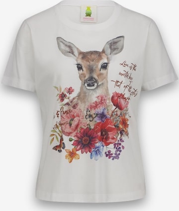 T-shirt 'Deer Love' PRINCESS GOES HOLLYWOOD en blanc : devant