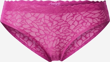 SLOGGI Slip 'Zero Feel Lace 2.0' in Pink: front