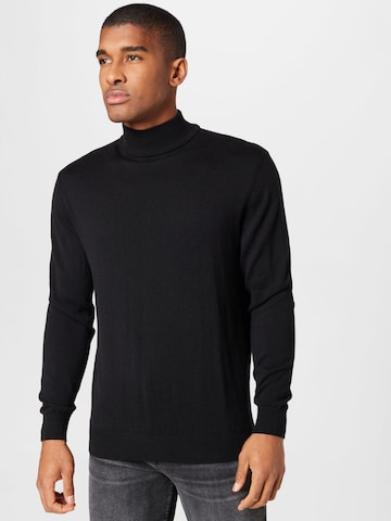 ABOUT YOU Sweater 'Angelo' in Black: front