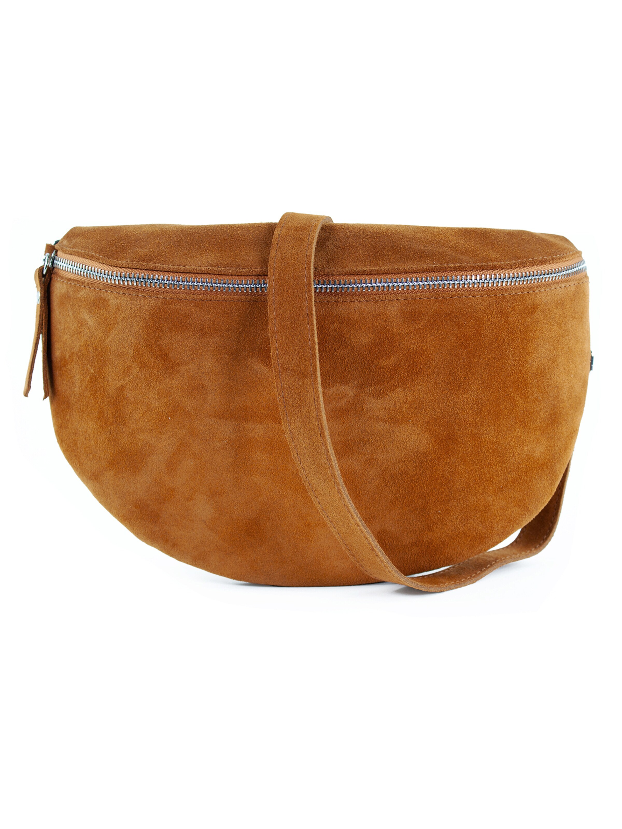 lePelou Fanny Pack 'VALENTINA large' in Brown: front
