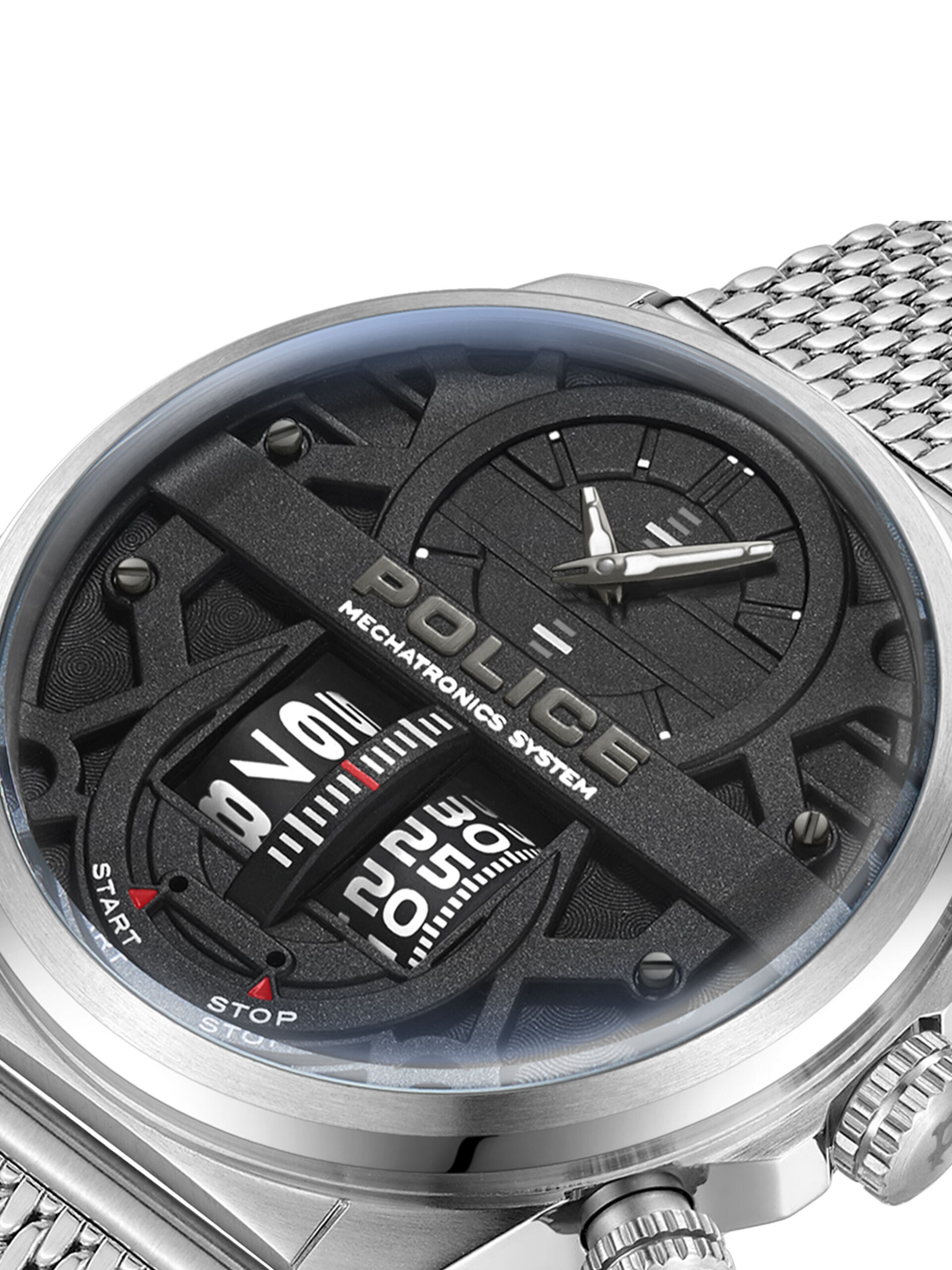 POLICE Analog Watch 'Rotorcrom' in Silver