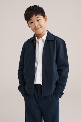 WE Fashion Knit cardigan in Blue: front