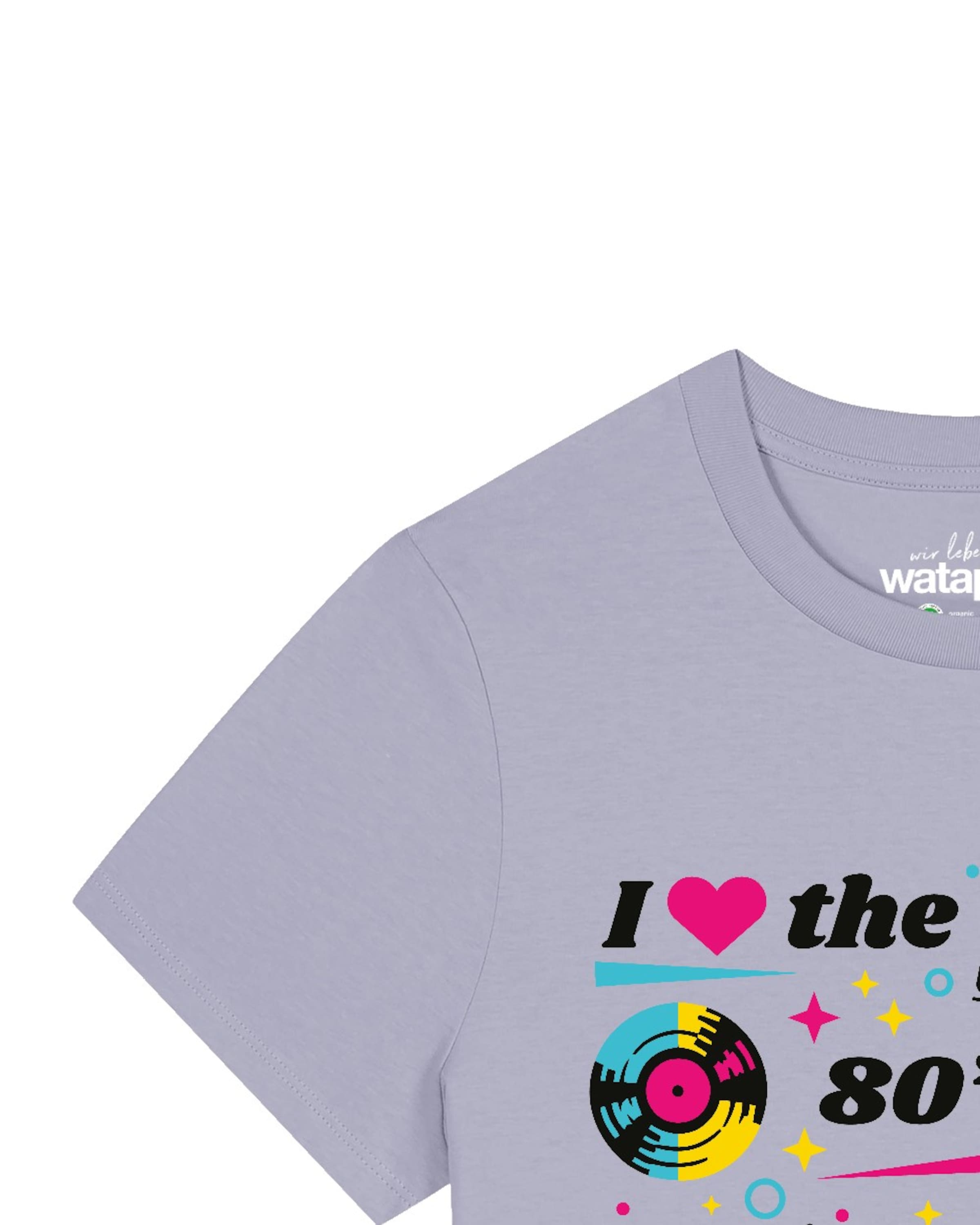 Maglietta '80s Love' di Watapparel in lilla