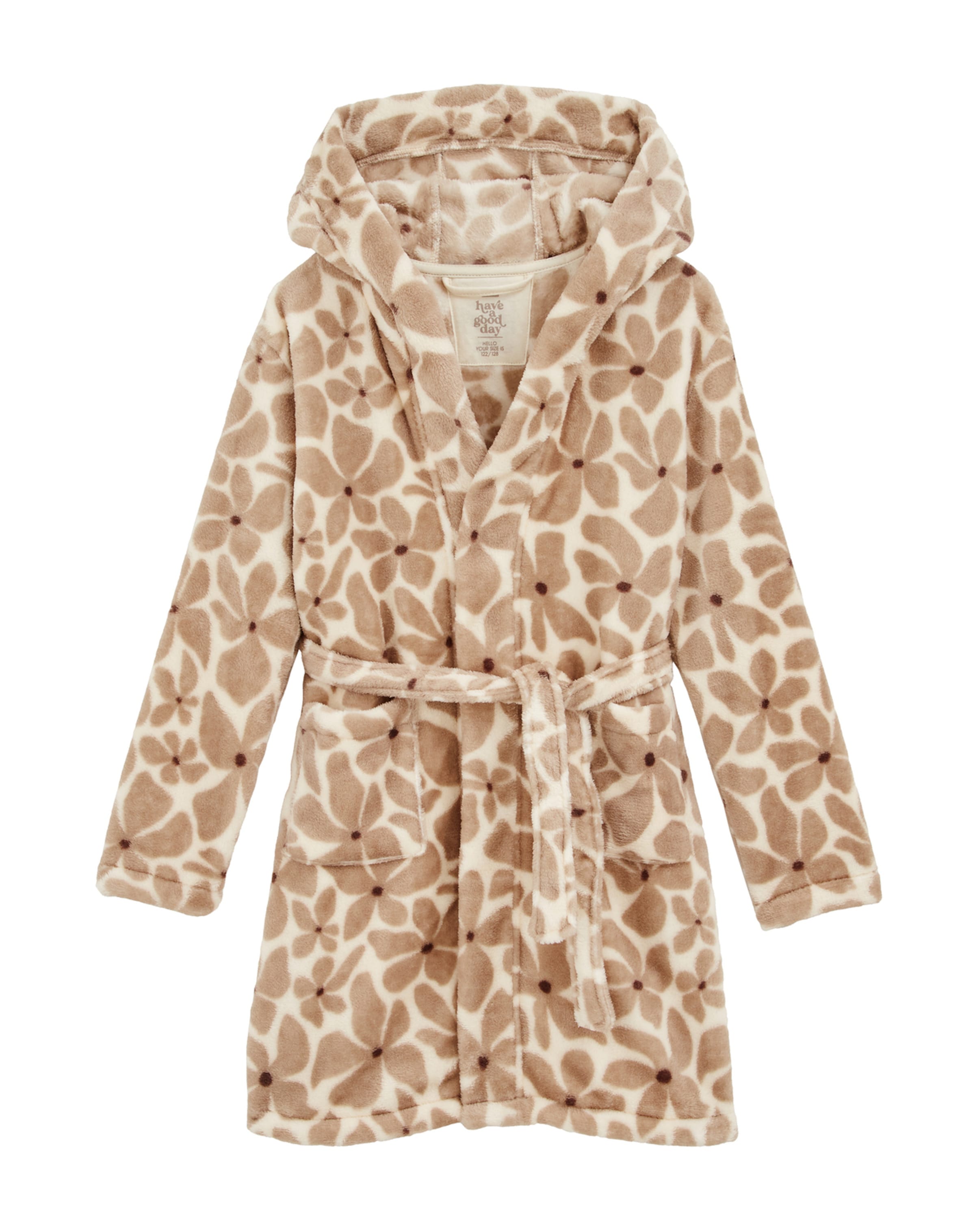 WE Fashion Банный халат в Бежевый: спереди