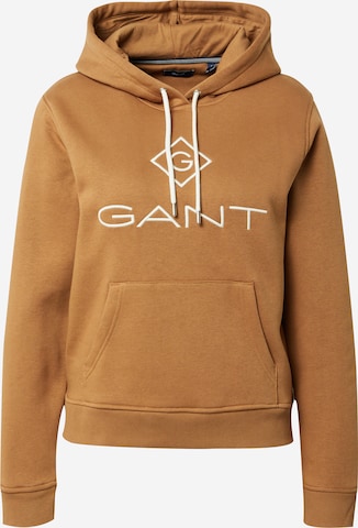 Sweat-shirt GANT en marron : devant