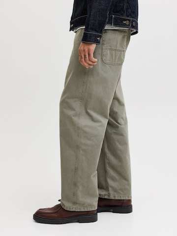 JACK & JONES Wide Leg Hose 'JPSTAlex' in Grau