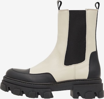 Chelsea Boots 'GINNY' Bianco en beige : devant