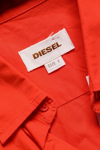 DIESEL Button Up Shirt in L in Red