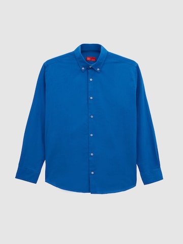 D’S Damat Overhemd in Blauw: voorkant
