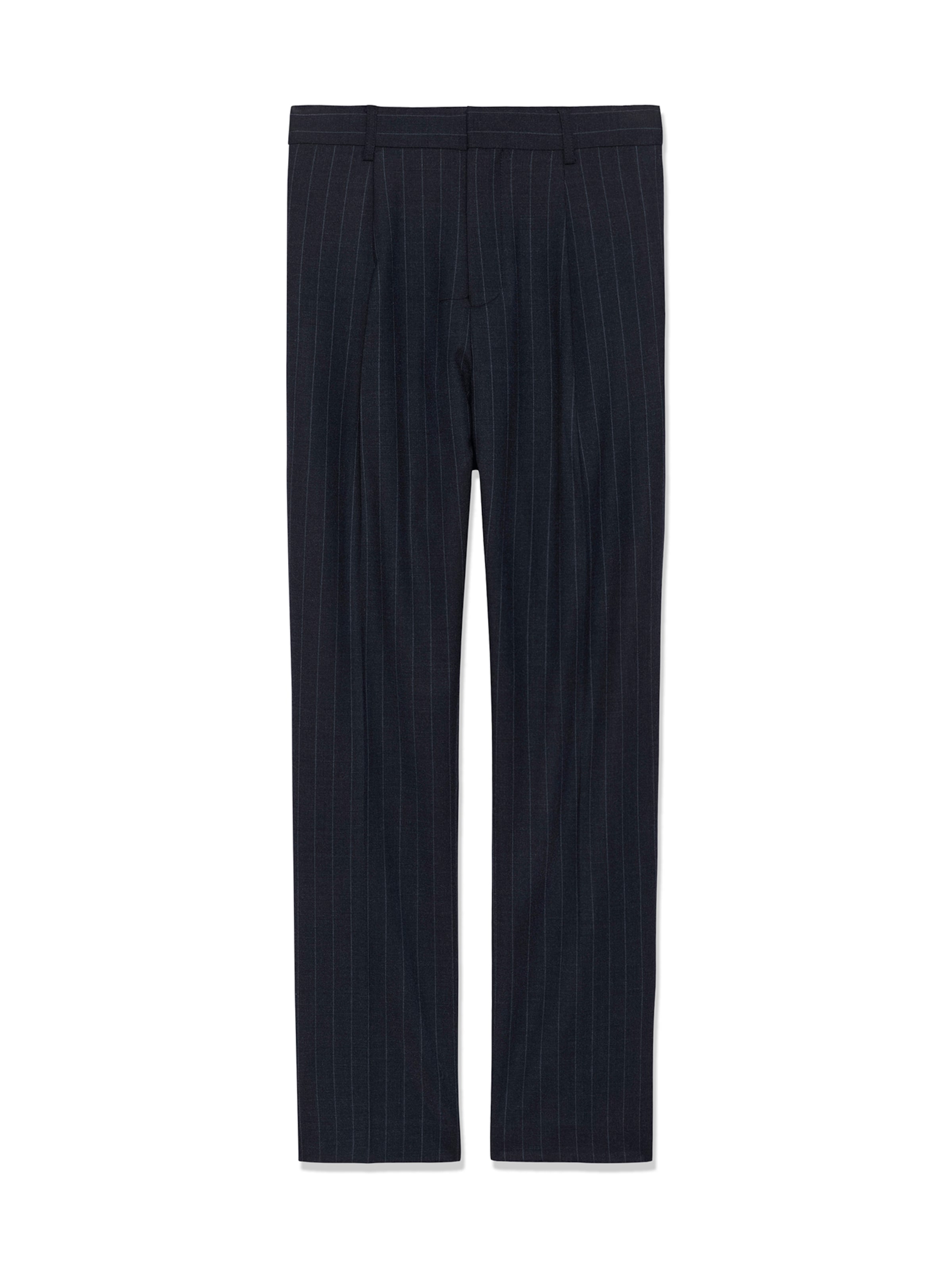 Matinique Normální Kalhoty se sklady v pase 'MAWeller' – modrá: přední strana