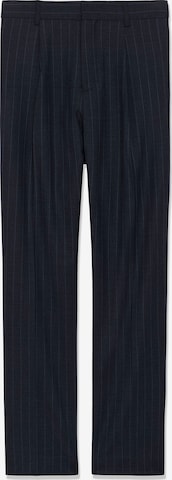 mėlyna Matinique Standartinis Klostuotos kelnės 'MAWeller': priekis