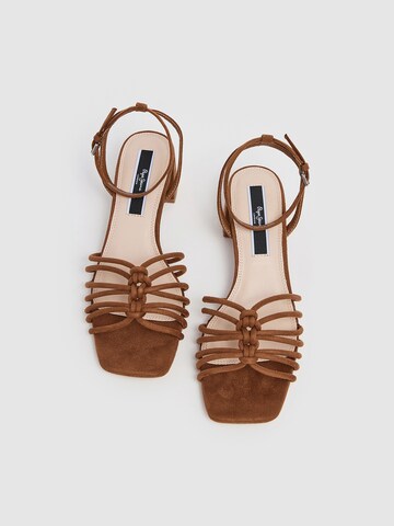 Pepe Jeans Strap Sandals 'ZOE COLORS' in Brown