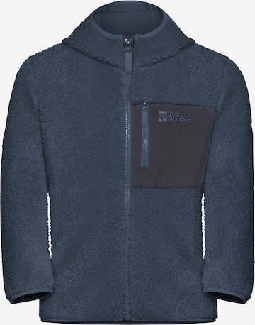 JACK WOLFSKIN Athletic Fleece Jacket in Blue: front