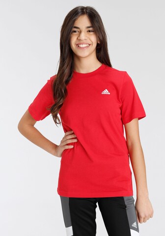 ADIDAS SPORTSWEAR Функционална тениска 'Essentials Small Logo ' в червено: отпред