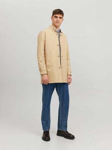 JACK & JONES Between-Seasons Coat 'CARL' in Beige