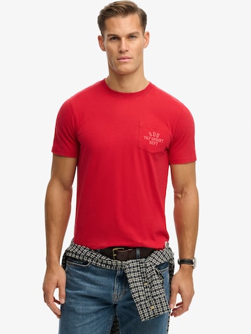 Maglietta 'VINTAGE PREP' di Superdry & Co in rosso
