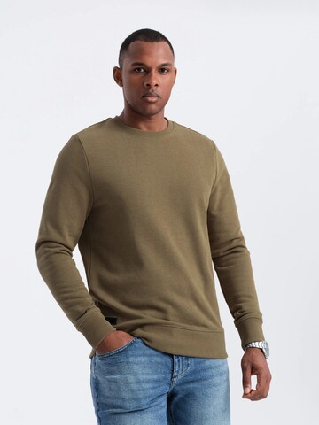 Ombre Sweatshirt 'OM-SSBN-0159' in Groen: voorkant