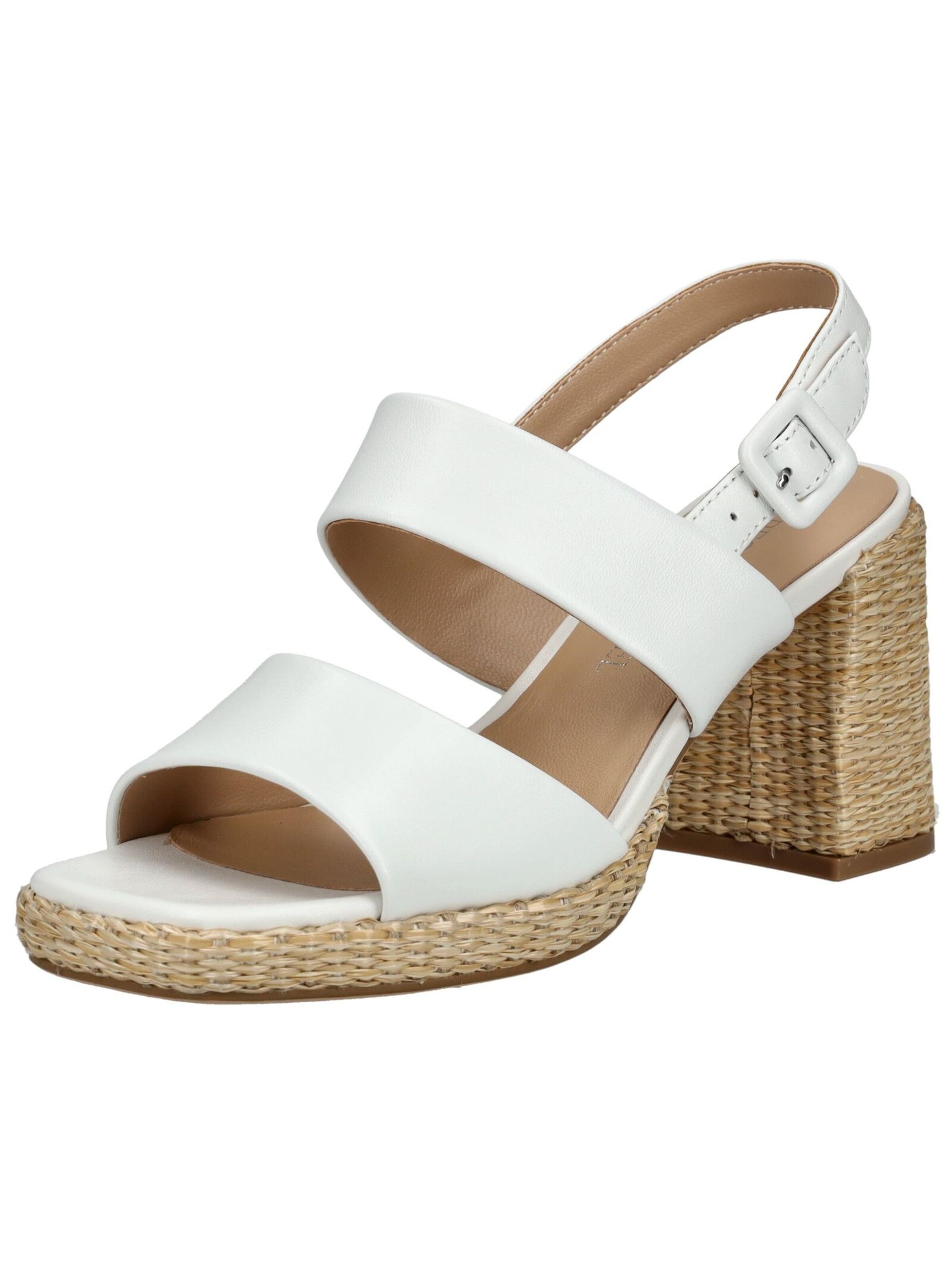 Regarde le Ciel Sandal in White: front