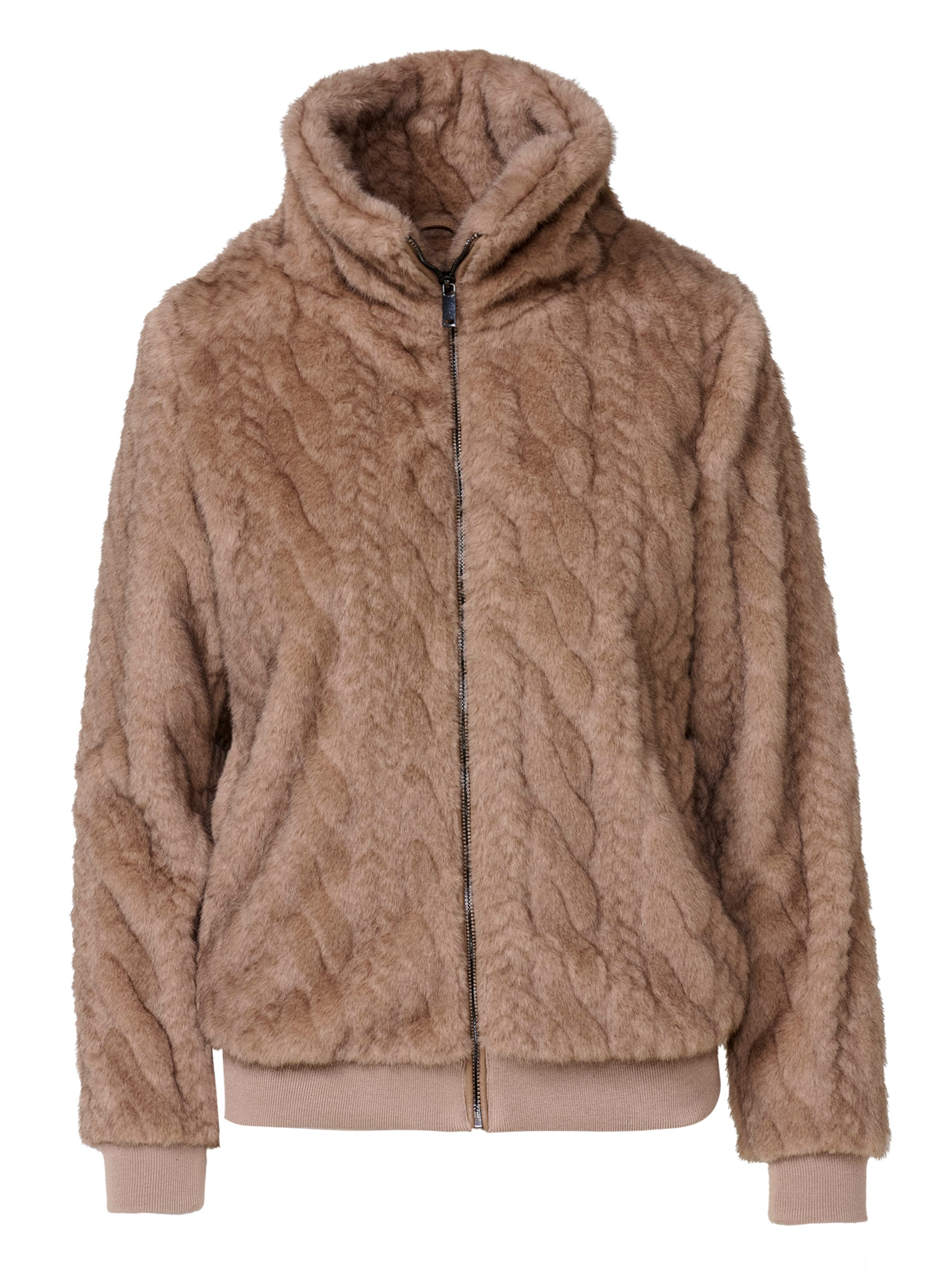 KOROSHI Χειμερινό μπουφάν σε καφέ: μπροστά