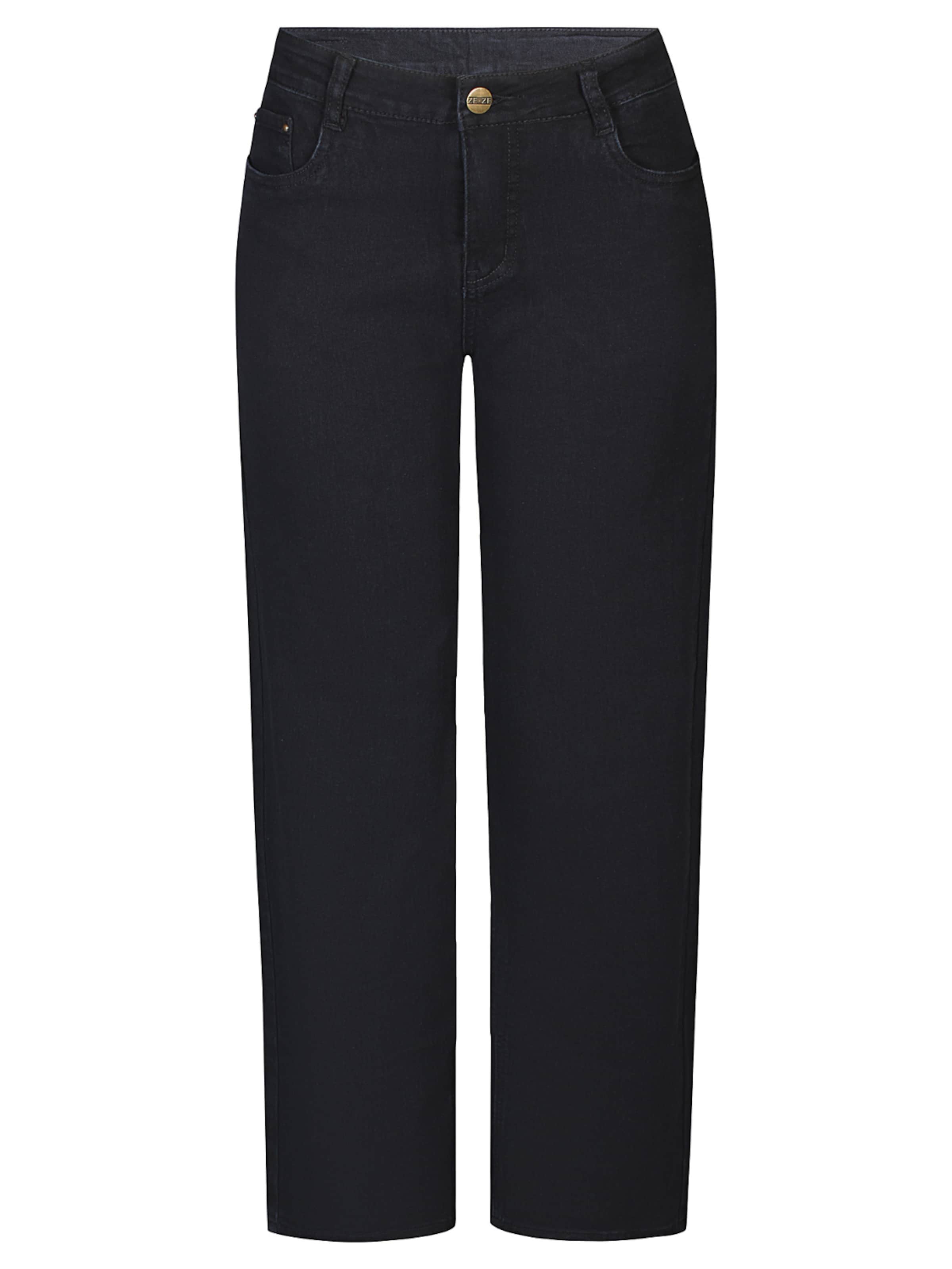 ze-ze Jeans 'Ruby 100' in Zwart: voorkant